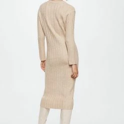 Flash-uitverkoop 😀 Mango Jurk Gebreide Midijurk 37077757 05 Dames Maat - L ✨ -dameskleding Verkoop 550x825 447