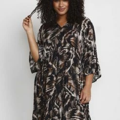 Korting 😉 Kaffe Curve KCerin Ami 👗 Dress Dames Jurk - Maat 48 👍 -dameskleding Verkoop 550x825 449