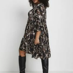 Korting 😉 Kaffe Curve KCerin Ami 👗 Dress Dames Jurk - Maat 48 👍 -dameskleding Verkoop 550x825 451