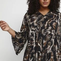 Korting 😉 Kaffe Curve KCerin Ami 👗 Dress Dames Jurk - Maat 48 👍 -dameskleding Verkoop 550x825 452