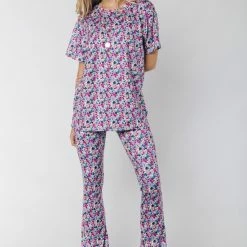 Nieuw 👍 Colourful Rebel Flower T-shirt Multicolor Dames - Polyester - L ⌛