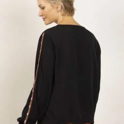 Kopen 🔔 DIDI Dames Embroidered Top Sofia Black Maat 46 🧨 -dameskleding Verkoop 550x825 459