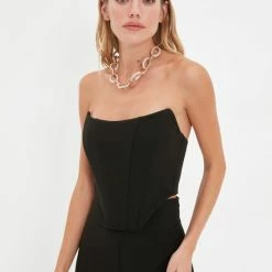 Nieuw ❤️ Trendyol Vrouwen Standaard Off-shoulder Bustier 🧨 21 Nieuw ❤️ Trendyol Vrouwen Standaard Off-shoulder Bustier 🧨 -dameskleding Verkoop 550x825 467