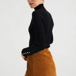 Gloednieuw 😉 WE Fashion Dames Coltrui Met Ribstructuur ✔️ -dameskleding Verkoop 550x825 519