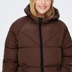Beste deal ✨ Only Jas Onlamanda Long Puffer 🧥 Coat Cc Otw 15233425 Chestnut Dames Maat - L 🎁 -dameskleding Verkoop 550x825 529