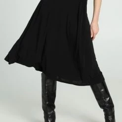 Goedkoop ✔️ Cassis Halflange, Effen Rok Met Riem 🤩