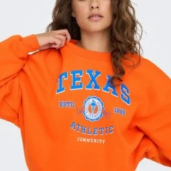 Beste deal 🤩 Only Trui Onlgisa L/s O-neck Box Swt 15280180 Exuberance/texas Dames Maat - S ⌛