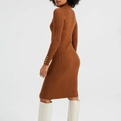 Goedkoopste 🎉 WE Fashion Dames Jurk Van Ribstof 🎁 -dameskleding Verkoop 550x825 565