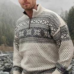 Beste Verkoop 😀 John Brilliant Trui Van 100% Pure Nieuwe Noorse Wol, Ecru ✨ -dameskleding Verkoop 550x825 589