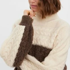 Beste Verkoop 😀 Vero Moda Trui Vmsaga Ls High Neck Blouse Ga 10271471 Birch Aztec Me Dames Maat - M 🎉 -dameskleding Verkoop 550x825 616