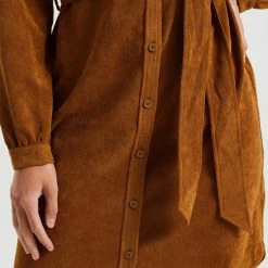Groothandel π WE Fashion Dames Corduroy Overhemdjurk Met Strikceintuur β 9 Groothandel π WE Fashion Dames Corduroy Overhemdjurk Met Strikceintuur β -dameskleding Verkoop 550x825 639