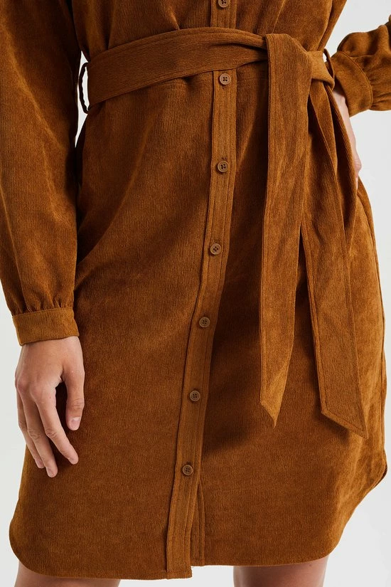 Groothandel π WE Fashion Dames Corduroy Overhemdjurk Met Strikceintuur β 5 Groothandel π WE Fashion Dames Corduroy Overhemdjurk Met Strikceintuur β - Afbeelding 5