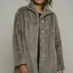 Korting 😍 RINO & PELLE Rino&Pelle Nonna Dames Jas Taupe Maat - 36 🥰