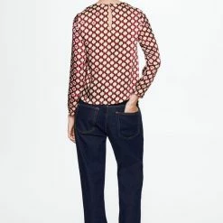 Coupon 🧨 Mango Blouse Bedrukte Satijnen Blouse 37087768 78 Dames Maat - M 🛒 -dameskleding Verkoop 550x829 7