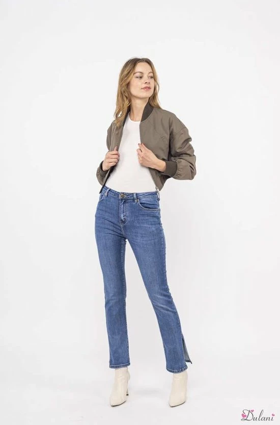 Gloednieuw π Broek Toxik3 Medium Hoge Taille Straight Met Split π 3 Gloednieuw π Broek Toxik3 Medium Hoge Taille Straight Met Split π - Afbeelding 3