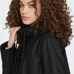 Kopen 🎉 Jacqueline De Yong Jas Jdymaximus Teddy Raincoat Otw Sie 15270963 Black Dames Maat - XL 😍 -dameskleding Verkoop 550x837 1