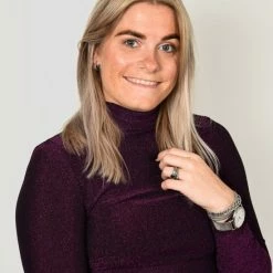 Uitgang ❤️ Merkloos Spark Coltrui | Trui Dames | Hoge Col | Aangesloten Fit | Glitter | Party | Festival | Kleur Paars | Maat S ⭐ -dameskleding Verkoop 550x838 2